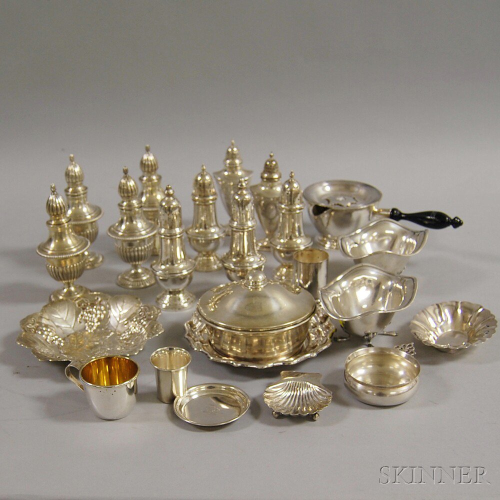 Appraisal: Assorted Group of Mostly Small Sterling Silver Tableware including a