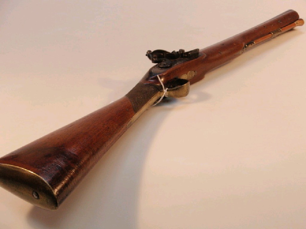 Appraisal: A Flintlock Blunderbuss signed SPENCER to the lock plate cm