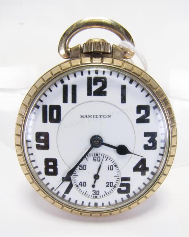 Appraisal: Two Hamilton pocket watches including a grade Model movement serial