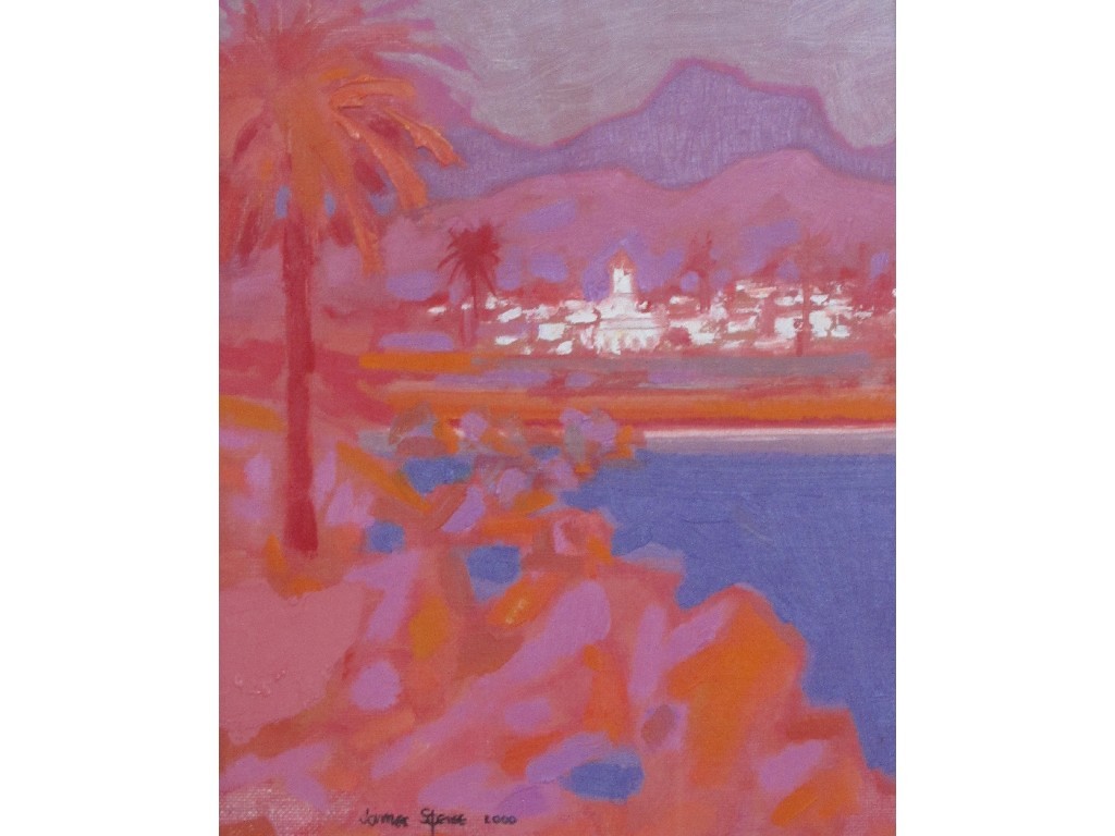 Appraisal: JAMES SPENCE RGI RSW MODERN NERJA Oil on canvas signed