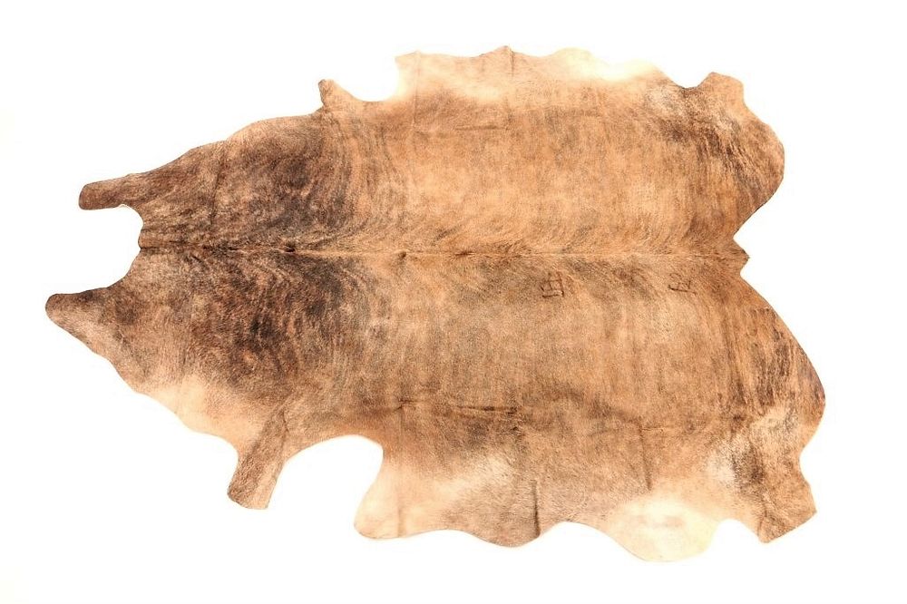 Appraisal: Natural Light Brown Brindle Premium Cowhide This is an excellent