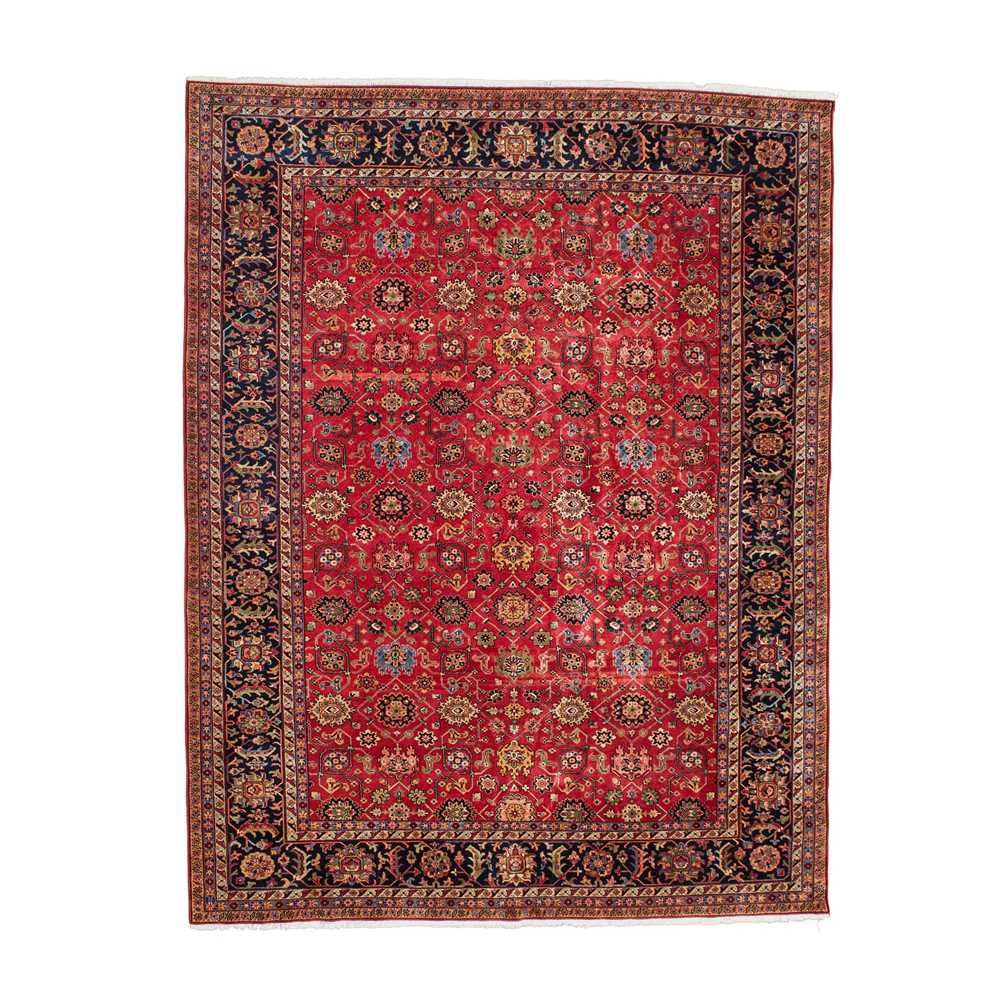 Appraisal: MAHAL STYLE CARPET MODERN the red field with allover palmette