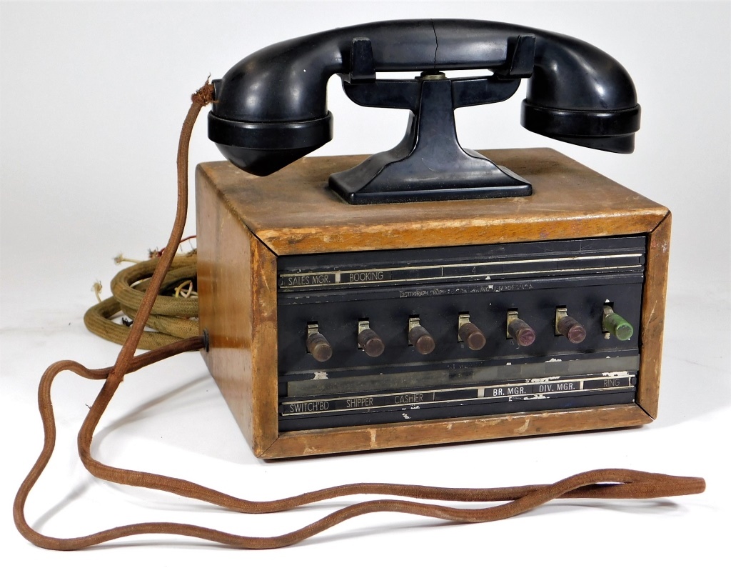 Appraisal: VINTAGE DICTOGRAPH PRODUCTS TELEPHONE SWITCHBOARD New York Early th CenturySeven