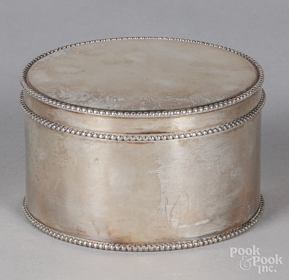 Appraisal: Dutch silver box Dutch silver box bearing the touch of