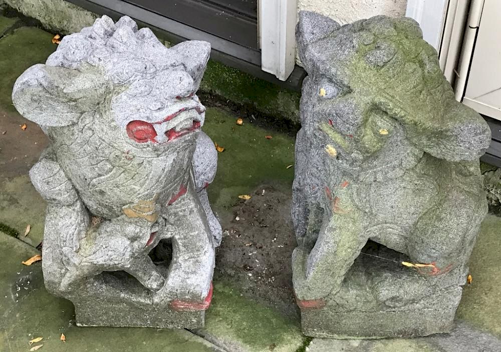 Appraisal: Pair of Chinese Foo Lion Garden Figures Pair of Chinese