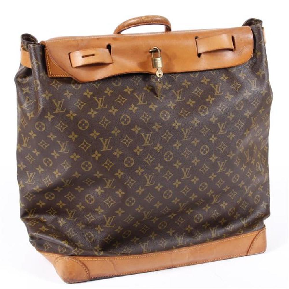 Appraisal: VINTAGE LOUIS VUITTON THE FRENCH COMPANY CIRCA MONOGRAMMED STEAMER BAG