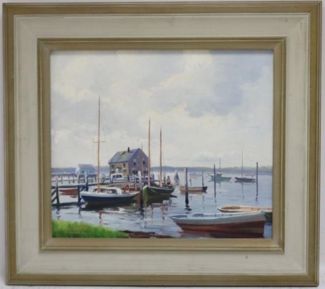 Appraisal: CHARLES GORDON HARRIS - RI OIL ONBOARD TITLED MILL COVE