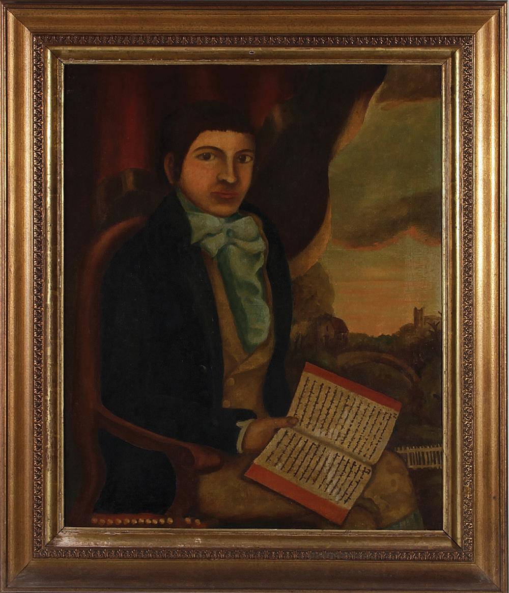 Appraisal: American Colonial period portrait of Southern interest GABRIEL MARION GIGNILLIAT