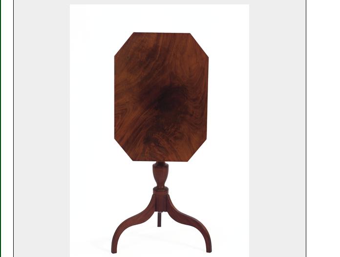 Appraisal: MASSACHUSETTS HEPPLEWHITE MAHOGANY TILT-TOP CANDLESTAND Est -