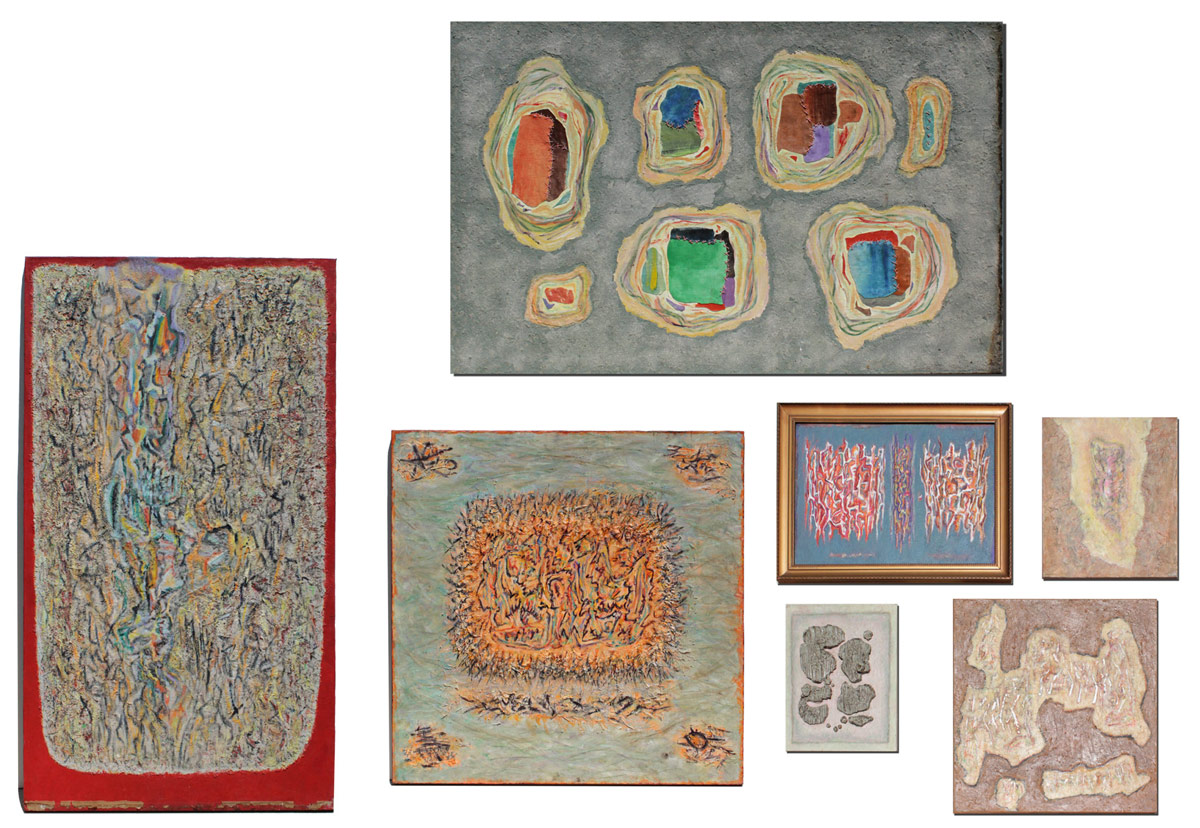 Appraisal: HELLER Eleanor Balienson American - To include Mixed Media Artworks