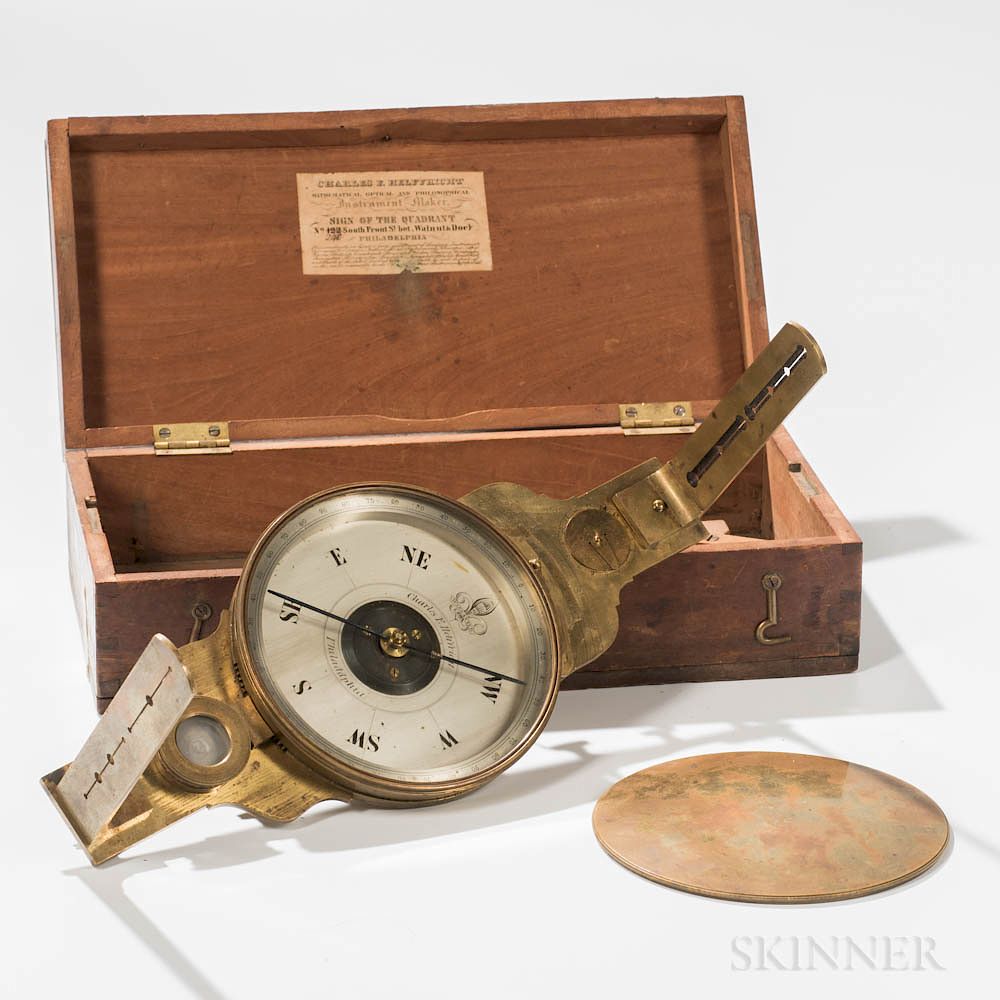 Appraisal: Charles F Helfricht Vernier Compass Charles F Helfricht Vernier Compass