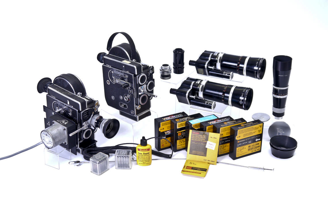 Appraisal: BOLEX MOVIE CAMERAS FROM RICHARD KUCERA ESTATE Glacial explorer and