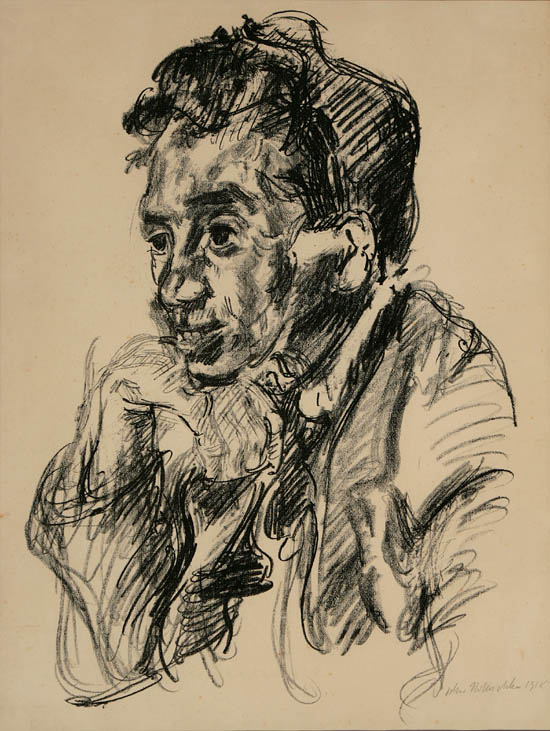 Appraisal: Oskar Kokoschka Austrian - Portrait of Walter Hasenclever Wingler and