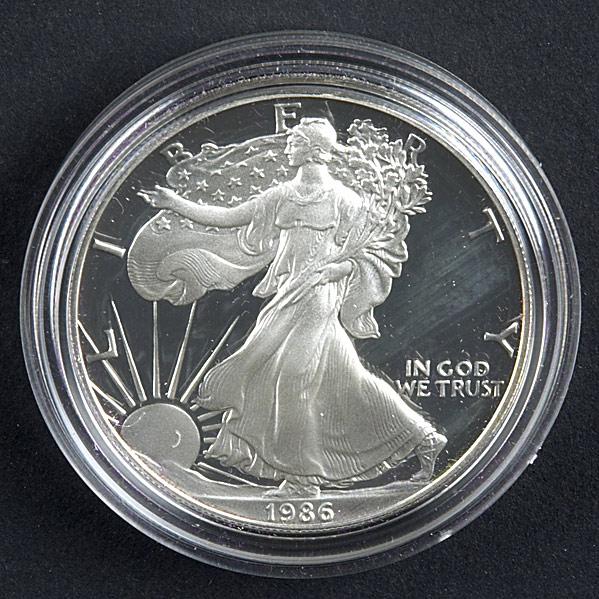 Appraisal: AMERICAN SILVER BULLIONSeventeen one ounce proof and uncirculated silver bullions