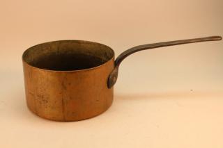 Appraisal: Antique Bronze Pot with Handle Antique Bronze Pot with Handle