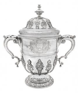 Appraisal: A George II Silver Twin-Handled Cup and Cover Edward Vincent