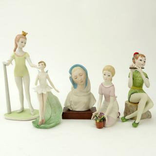 Appraisal: Group pf Five Cybis Bisque Porcelain Figurines Group pf Five