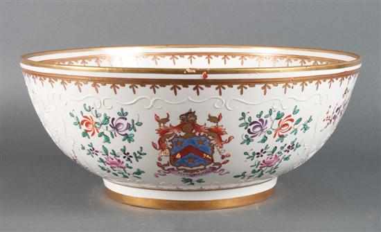 Appraisal: Samson porcelain punch bowl in the Chinese Export manner early