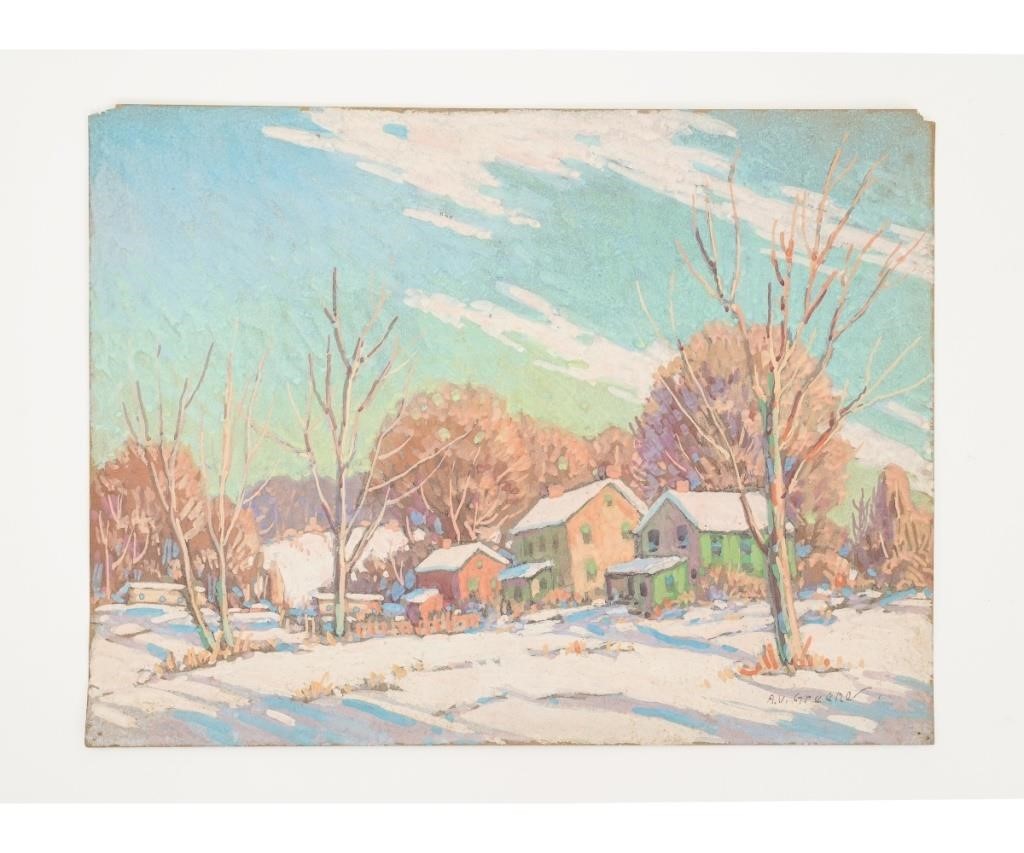 Appraisal: Albert Van Nesse Greene - PA unusual winter snow scene