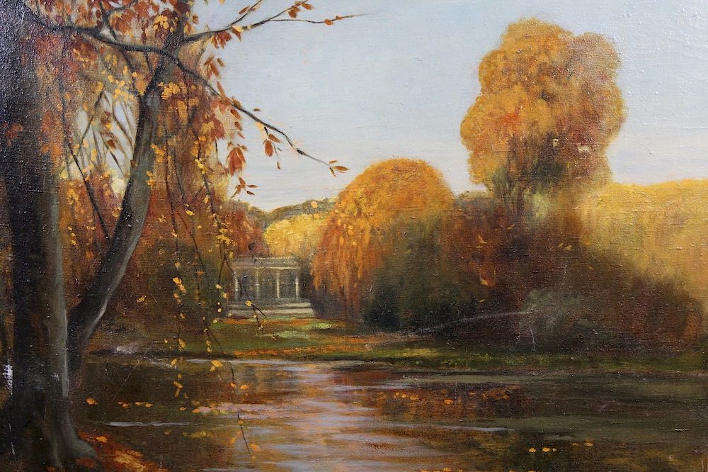 Appraisal: Charles Blondin - Charles Blondin France - Autumnal Landscape painting