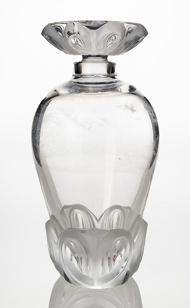 Appraisal: A LALIQUE DECANTER CIRCA S A LALIQUE DECANTER CIRCA S