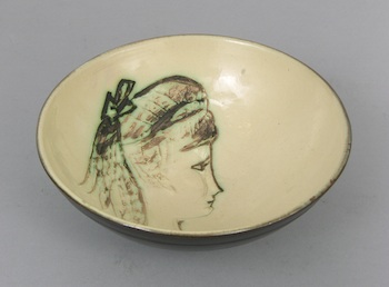 Appraisal: Pablo Picasso Spanish - Sylvette AR NO pottery footed bowl