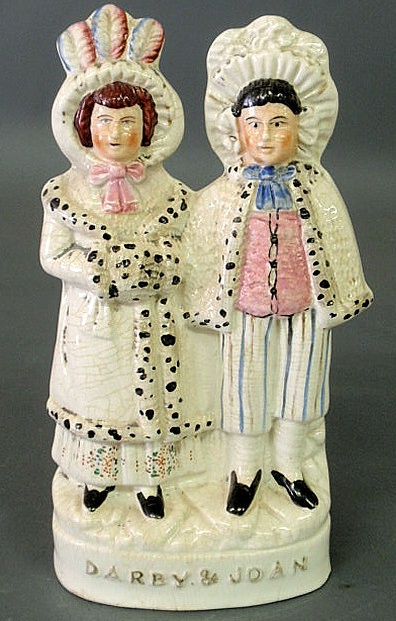 Appraisal: Staffordshire figural group of Darby and Joan h x w