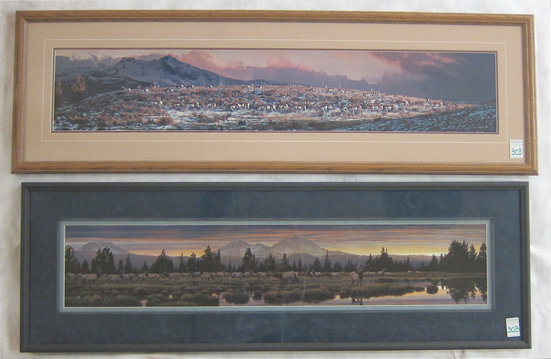 Appraisal: ROD FREDERICK TWO OFFSET LITHOGRAPHS Oregon born One titled Echoes