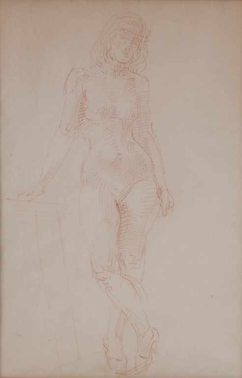 Appraisal: Reginald Marsh American - Study of a Nude Woman red