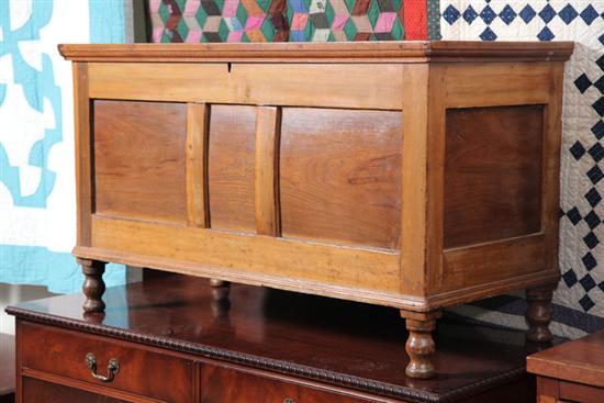 Appraisal: BLANKET CHEST Pine with paneled front and sides interior till