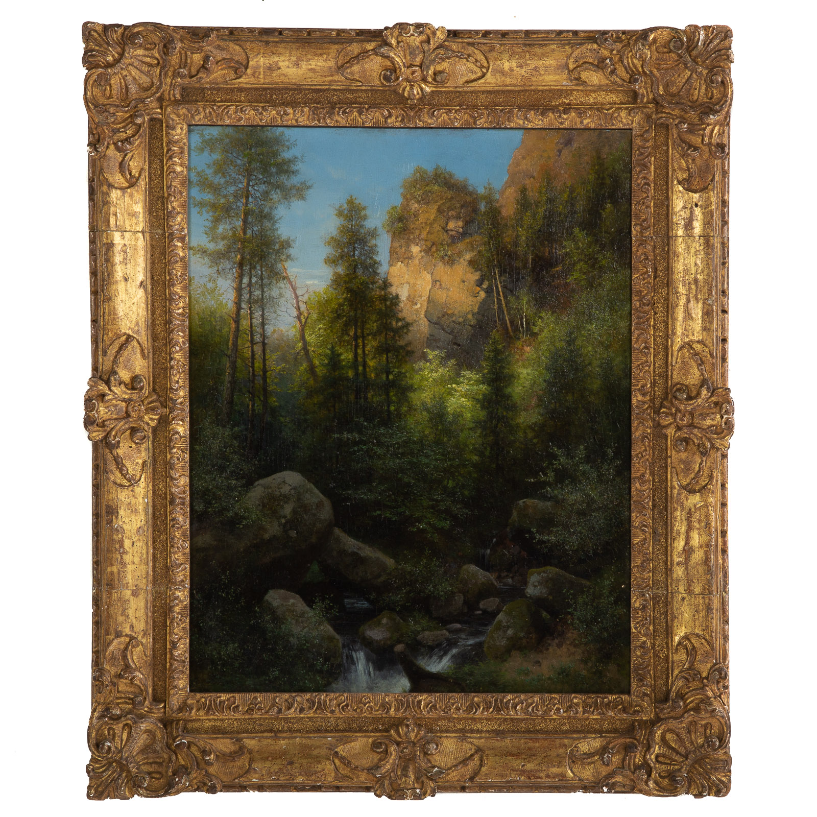 Appraisal: EMIL LUGO FOREST IN LOSCHWITZ OIL German - Oil on