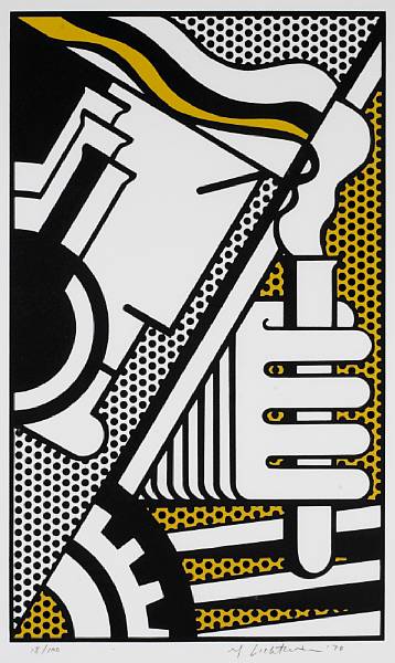 Appraisal: Roy Lichtenstein American - Chem A C G Silkscreen printed