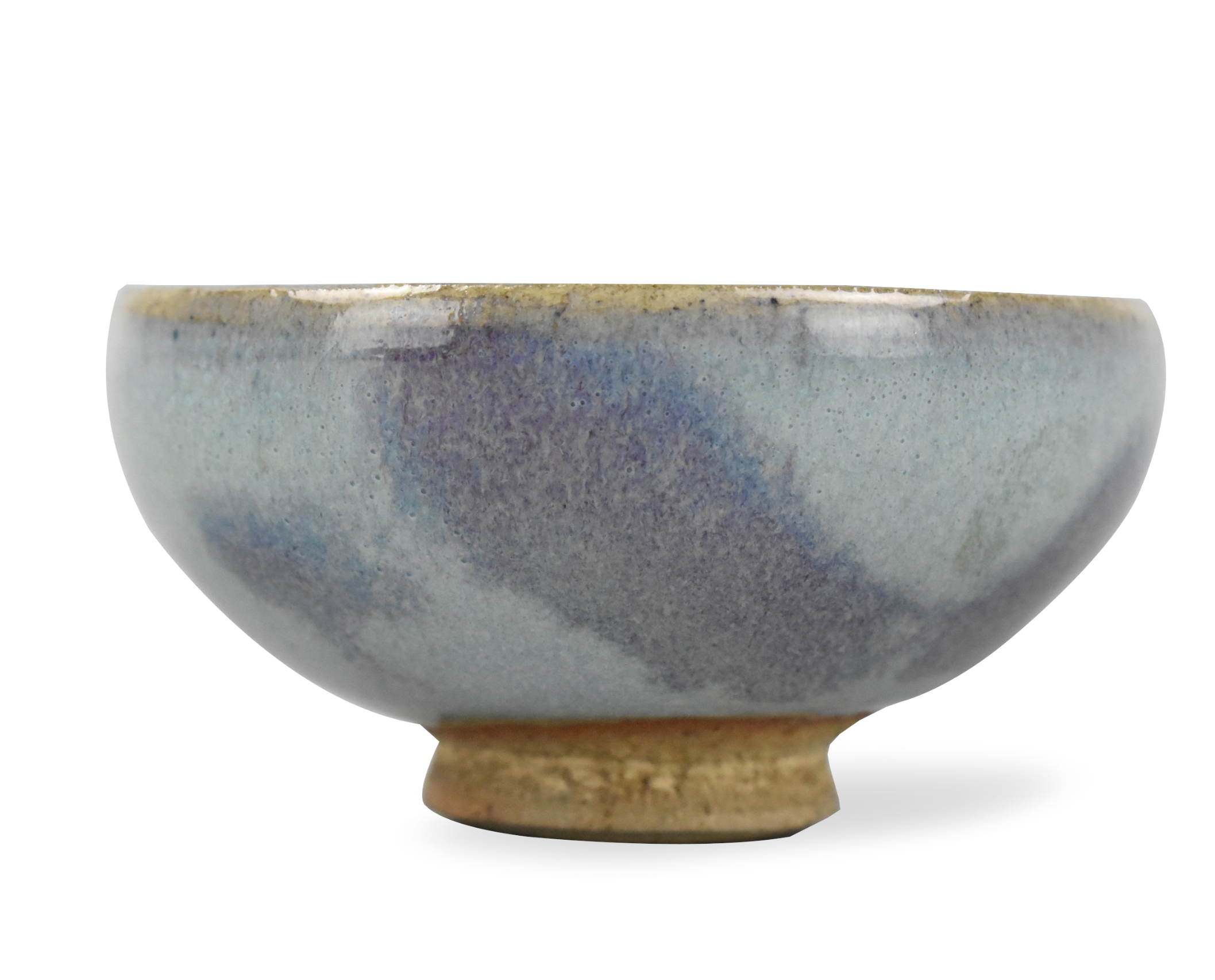 Appraisal: Chinese Yuan Dynasty potted with rounded sides rising from a