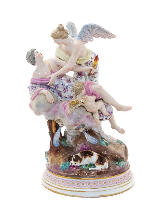 Appraisal: Sale Lot A Meissen Porcelain Figural Group th century depicting