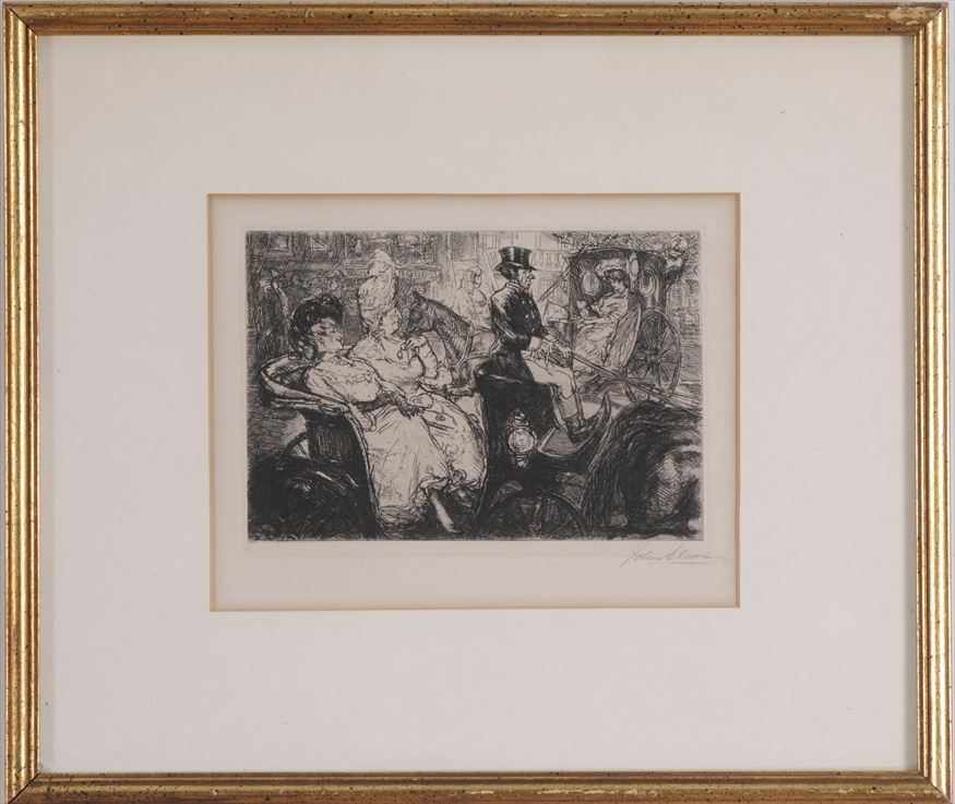 Appraisal: AFTER JOHN SLOAN TH AVENUE CRITICS Etching on paper x