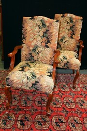 Appraisal: A pair of modern upholstered armchairs