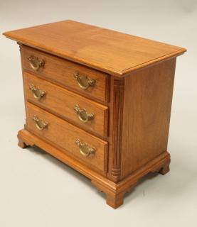 Appraisal: Miniature Salesman Sample Drawer Chest Mahogan Miniature Salesman Sample Drawer