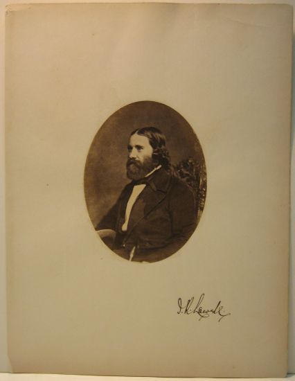 Appraisal: LOWELL JAMES RUSSELL Photograph Signed J R Lowell portrait of