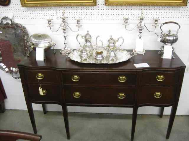 Appraisal: Tomlinson Mahogany Sideboard stringinlaid '' wide '' tall '' deep