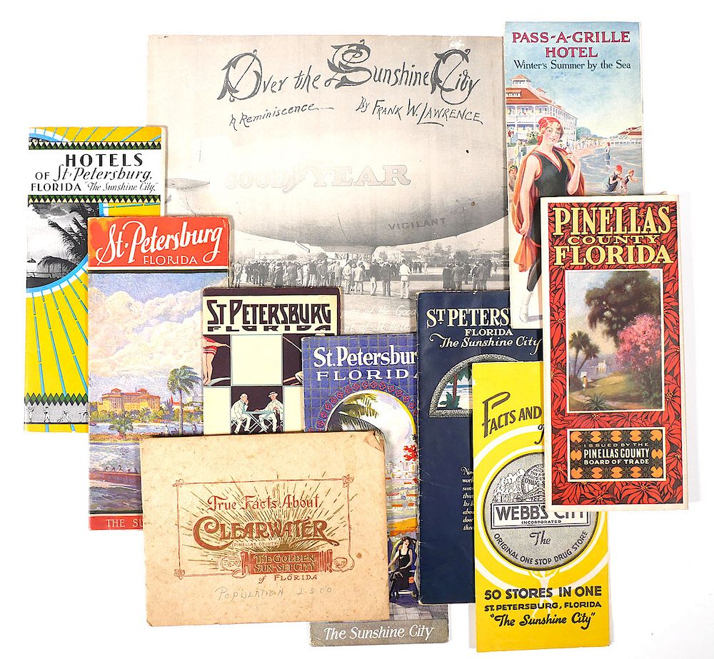 Appraisal: ST PETERSBURG Brochure Collection s Vintage promotional advertising brochures for