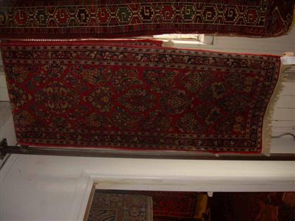 Appraisal: Sarouk long rug west persia circa ft in x ft