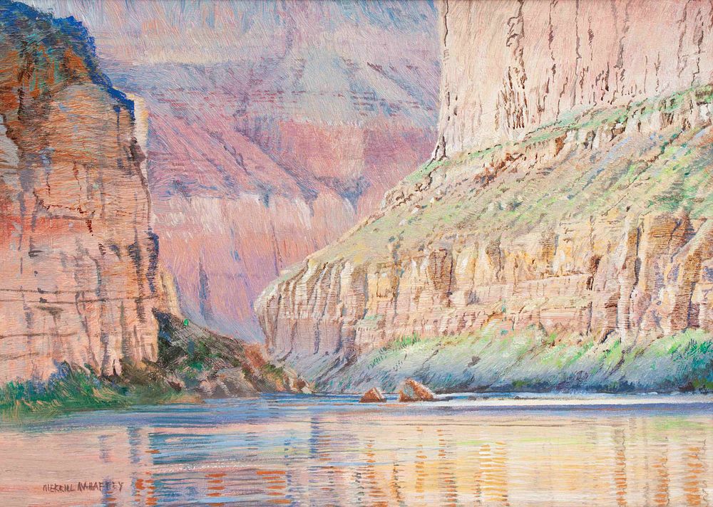 Appraisal: Merrill Mahaffey American b Lighting Up the River Marble Canyon