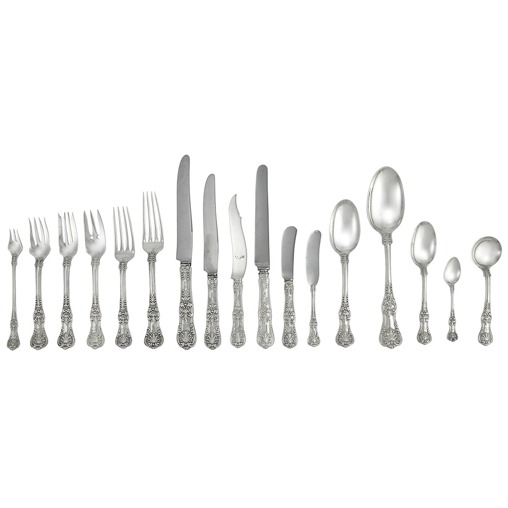 Appraisal: Assembled Tiffany Co Sterling Silver Flatware Service In the English