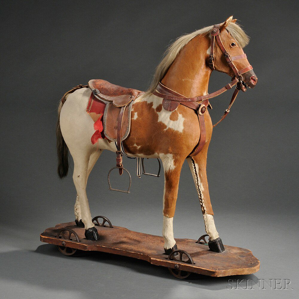 Appraisal: Painted Palomino Hobby Horse America early th century the figure