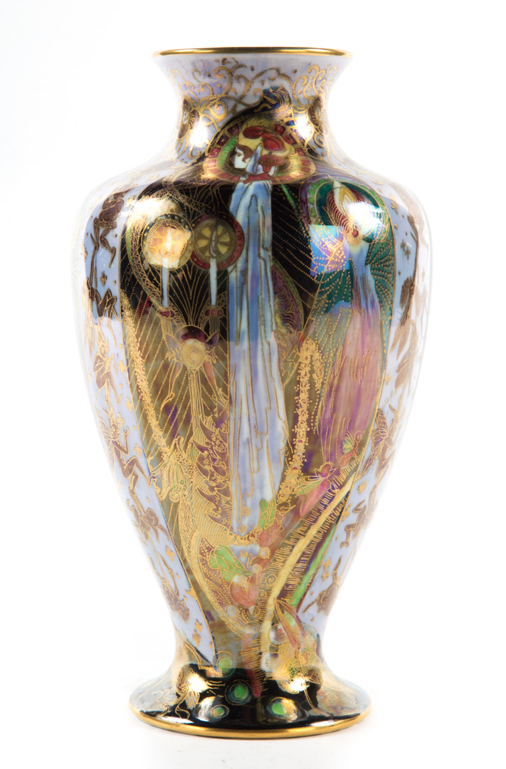 Appraisal: Wedgwood Fairyland lustre Candlemas vase first quarter- th century baluster