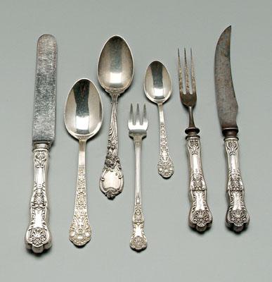 Appraisal: pieces sterling flatware pieces Reed amp Barton King pattern some