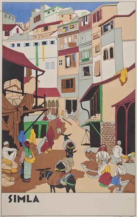 Appraisal: CHANNER F SIMLA lithograph in colours printed by G Claridge