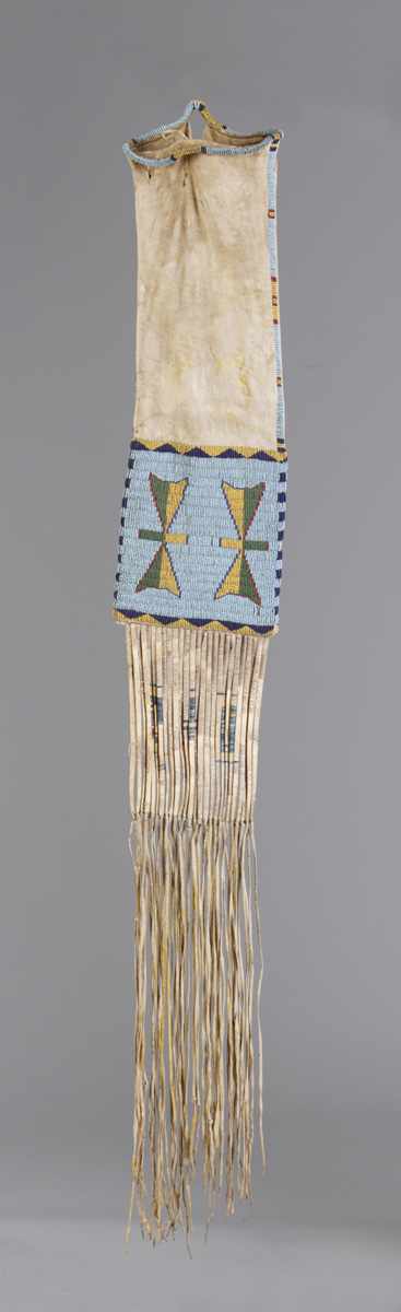 Appraisal: Arapaho Beaded Pipe Bag Late th cent Minor bead quill