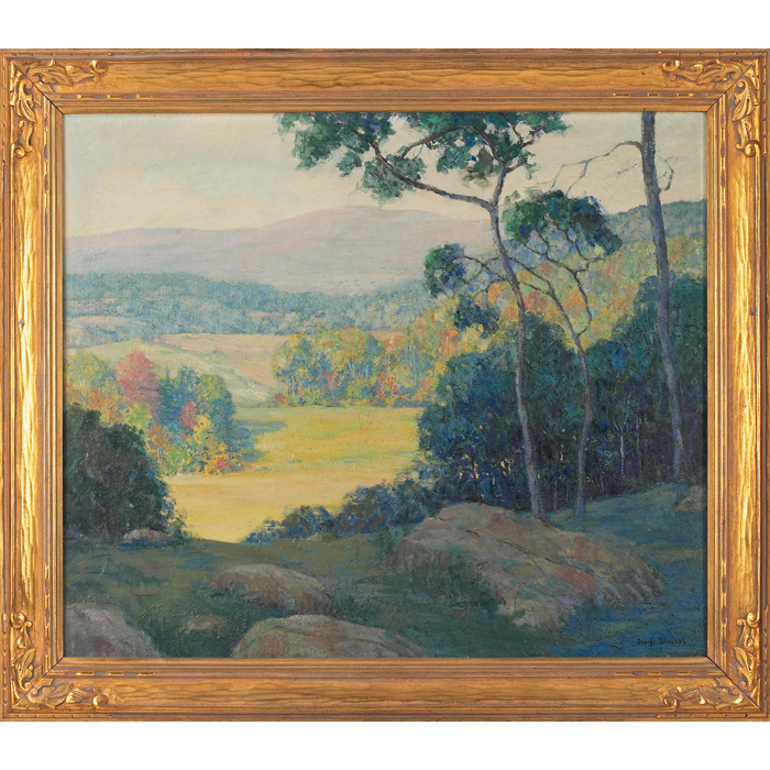 Appraisal: George William Dinckel American - ''SummerLandscape '' c oil on