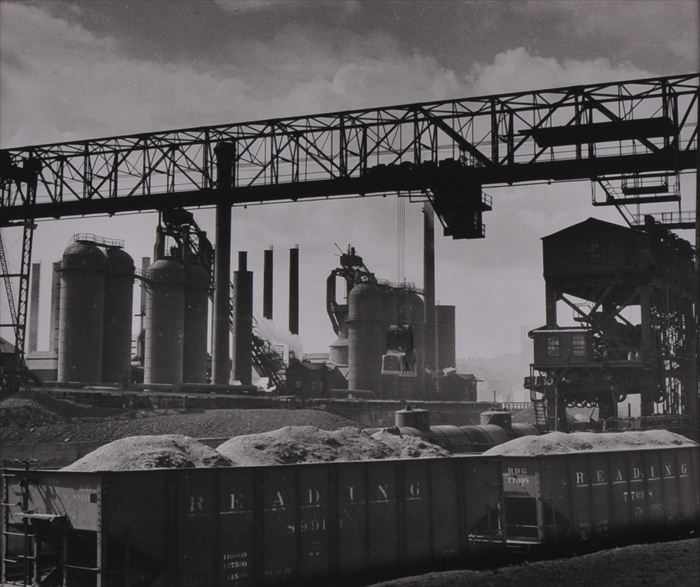 Appraisal: WILLIAM RITTASE - INDUSTRIAL STUDY Gelatin silver print x in